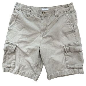 Vintage Covington Men’s Cargo Shorts Size 34 Side Pockets Beige Y2K Skater